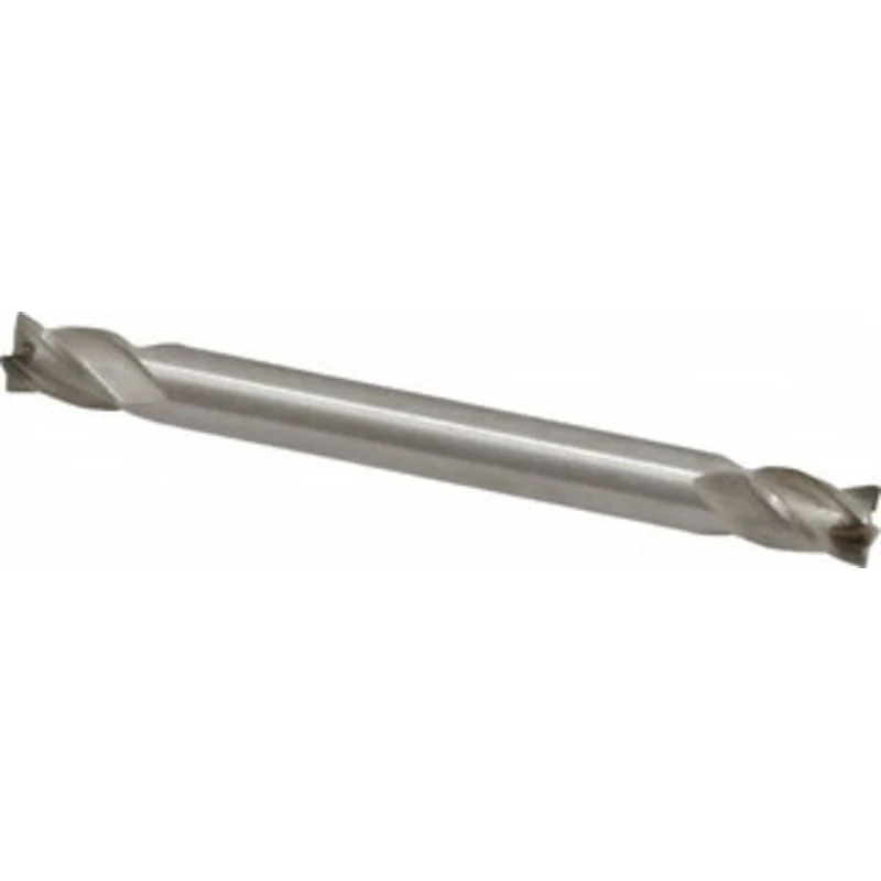 Value Collection 3/16, 9/32 LOC, 3/16 Shank Diam, 2 OAL, 4 Flute, Cobalt Square End Mill Double End, Uncoated, Spiral...
